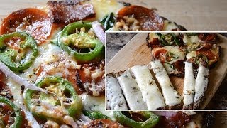 Pizza y panecillos de ajo con queso Receta rica y saludable Tienes que probarla [upl. by Mroz565]