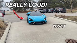 LOUDEST MCLAREN 765LT  DREAM CAR  LOUD EXHAUST [upl. by Dorolisa]