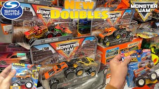 NEW Spin Master Monster Jam DOUBLES Series 27 NEW 2024 Hot Wheels Monster Trucks UPER Score amp More [upl. by Ekalb]