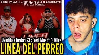 REACCIÓN Línea del PerreoUzielito Mix Yeri Mua  El Jordan 23 DJ KiireVideo Oficial [upl. by Coopersmith687]