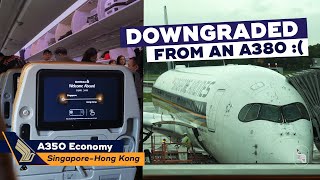 SINGAPORE AIRLINES A350 Economy Class Review【SQ892 Singapore ✈ Hong Kong】 [upl. by Av166]