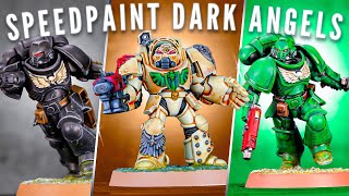 SPEEDPAINT Dark Angels All 3 Armours [upl. by Eiramac]