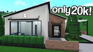 20K MODERN HOUSE  Bloxburg Tutorial with Voice [upl. by Piegari]