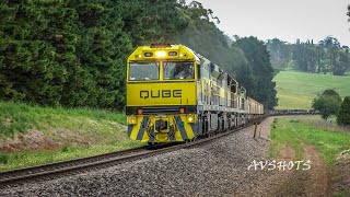 Unanderra to Moss Vale Line Trainspotting Illawarra Mountain Railway  Grain Coal amp Steel [upl. by Renate]