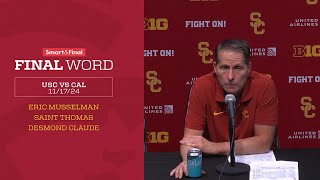 USC Mens Basketball vs Cal Post Game Press Conference [upl. by Onailimixam]