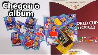 CHEGOU  CONHECENDO O ÁLBUM DE FIGURINHAS COPA DO MUNDO QATAR 2022 PANINI [upl. by Reteid]