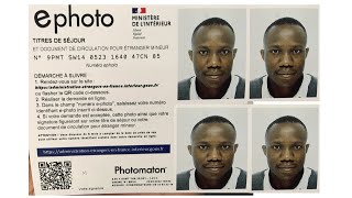 Comment faire ephoto pour titre de séjour permis de conduire visa ou passeport [upl. by Purdy608]