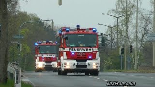 Brand Altenheim in Nürnberg  Anfahrt Einsatzkräfte [upl. by Mandal70]