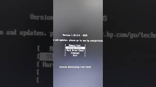 HP check error hardware Run diagnostic [upl. by Rabiah451]