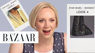 Gwendoline Christie Tests Her Knowledge of The Last Jedi vs the Runway  Harpers BAZAAR [upl. by Palila]