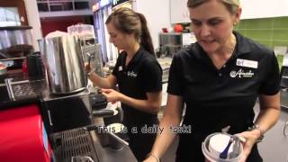 Café Staff Training Video  Coffee Machine Cleaning [upl. by Palocz585]