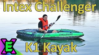 Unboxing and Testing the Intex Challenger K1 Inflatable Kayak Is it Worth the Hype [upl. by Tatianna900]