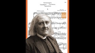 Liszt  Consolation No 1  Animated Sheet Music [upl. by Malo]