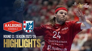 Aalborg Handbold vs HC Zagreb  Round 11  EHF Champions League Men 202324 [upl. by Body]