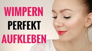 How to Wimpern perfekt ankleben  3D Lenilashes by kosmetik4Less [upl. by Aniratak]