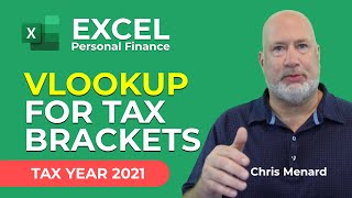 Excel VLOOKUP for Tax Brackets Year 2021 with Examples [upl. by Herstein433]