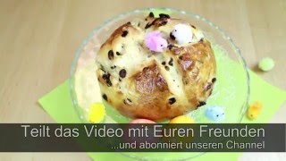 Osterlaib mit Rosinen selber backen  Rosinenbrot [upl. by Litman]