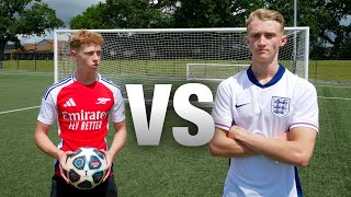 Brother VS Brother FOOTBALL CHALLENGES With Goalkeeper amp Forfeit [upl. by Wash341]