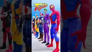 Come on Super Heroes DOMINO EFFECT THE AMAZING  Marvel Toys shorts funny [upl. by Oiril258]