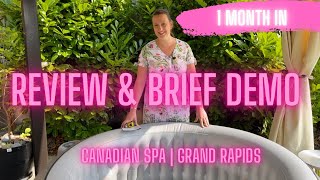 Canadian spa  Grand rapids Review and brief demo [upl. by Amaris]