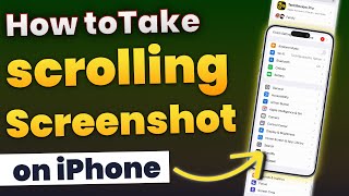 How to Take Scrolling Screenshot on any iPhone Save Full Page Screenshot on iPhone [upl. by Annohsal]