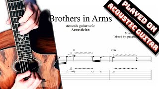 Acoustician  Brothers in Arms solo TAB  acoustic guitar solo tabs PDF  Guitar Pro [upl. by Henriha898]