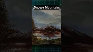 Snowy Mountainshorts satisfying tranquil scenicnature watercolor burntsienna calming [upl. by Adnoel]