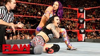 Sasha Banks vs Ruby Riott Raw April 30 2018 [upl. by Colman]