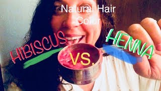 Natural Hair Color Part 1 Hibiscus vs Henna [upl. by Chee873]