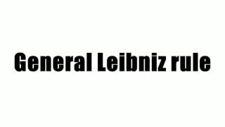 General Leibniz rule [upl. by Nadabas]