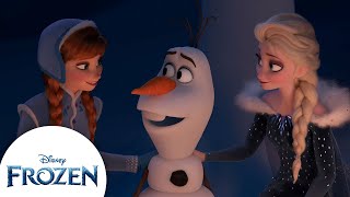 Olaf is Anna and Elsas Holiday Tradition  Frozen [upl. by Hawker]