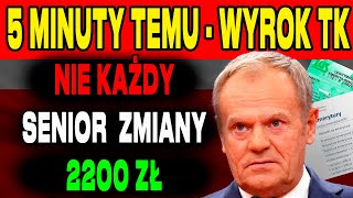 ZUS WYDAŁ WAŻNY KOMUNIKAT NIE KAŻDY SENIOR DOSTANIE 2200 ZŁ 3 LISTOPADA 2024 KOGO TO WYKLUCZENIE [upl. by Lomaj]