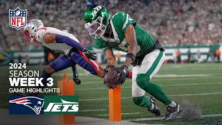 New England Patriots vs New York Jets Game Highlights  NFL 2024 Season Week 3 [upl. by Tiffanle464]