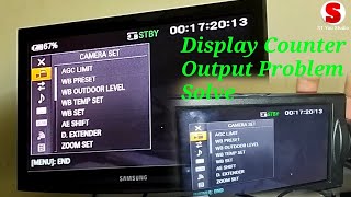 How to On Off Display Outputs for sony nx100  sony pxw z150  sony nx 5r  sony nx200  TC Output [upl. by Odrahcir936]