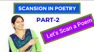 NTA UGC NET 2022 Scansion in poetry  meter and foot in poetry Trochaic tetrameter catalectic [upl. by Janet]