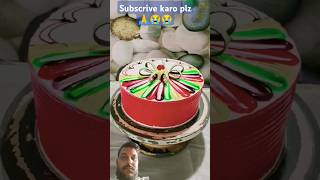 Multi color cake cakedecorating strawberrycake cakedesign viralvideo [upl. by Akit692]