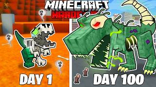 I Survived 100 Days as a DEATH DINOSAUR in HARDCORE Minecraft [upl. by Diana]