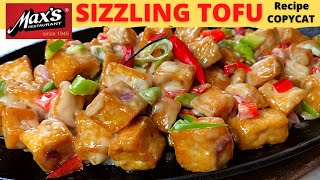 SIZZLING TOFU ala Maxs  Tokwa SISIG  Tofu Sisig  SIMPLE and Quick TOFU Recipe [upl. by Claire]