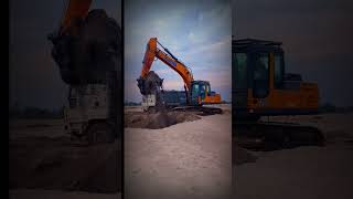 dump trucks and excavator building l [upl. by Jeramie]