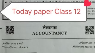 accountancy question paper class 12  cbse board exam 2024  class12 account paper 2024  set3 [upl. by Neelloc939]