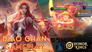 Diao Chan Fiery Spirit Full Game Play  Honor Of Kings HOK [upl. by Wilmar984]