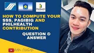 How to Compute your SSS Pagibig amp Philhealth Contributions Virtual Friend [upl. by Ainafetse]