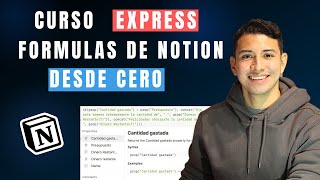 Como usar formulas de Notion  Curso Express  Estas son las 5 formulas que necesitaras para empezar [upl. by Schlicher]