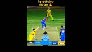 what a short 😱 Jagat sarkar on fire 🔥cricket tenisballcricket shorts [upl. by Jaquelin]