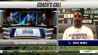 PALO DURO Head Coach Eric Mims on the Win  High School Scoreboard Live [upl. by Aiz]