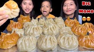 BIG MOMODUMPLINGS😍😍 MUKBANG FT MOM❤️ CHICKEN TYPO MOMO🔥🔥 NEPALI DUMPLINGS [upl. by Zora]