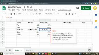 How to remove errors in excel formula amp replace with blank value Remove VALUE errors [upl. by Nnylanna]