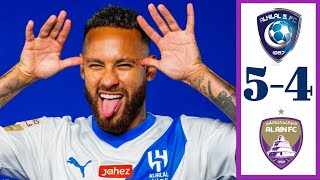 Neymar come back vs All ain 54 all Goals Highlights fulltime [upl. by Lienad]