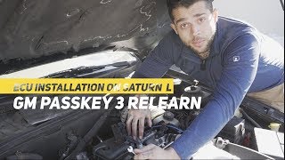 How to install an ECU on a Saturn LSeries and perform a GM Passkey 3 Relearn [upl. by Lechar]