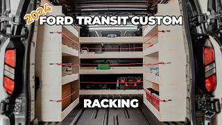 2024 Ford Transit Custom Ply Van Racking  Work Van Shelving Ideas [upl. by Gabbie]